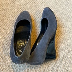 Tod’s Suede Wedges